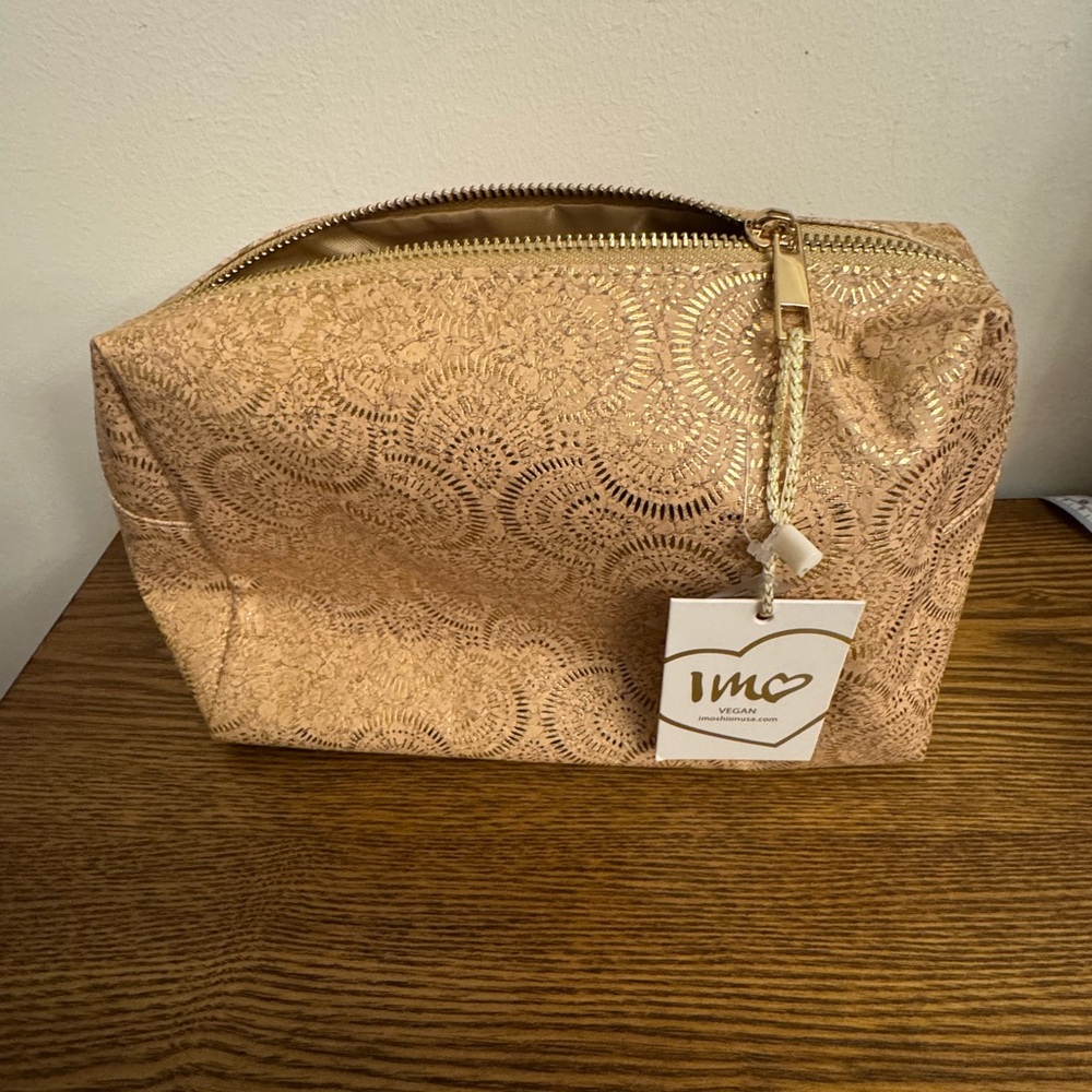 Imoshion Rose Gold Metallic Cosmetic Bag